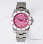 Swiss Copy Custom Rolex DiW Submariner Fuchsia watch Cal.3135 Candy pink 40mm